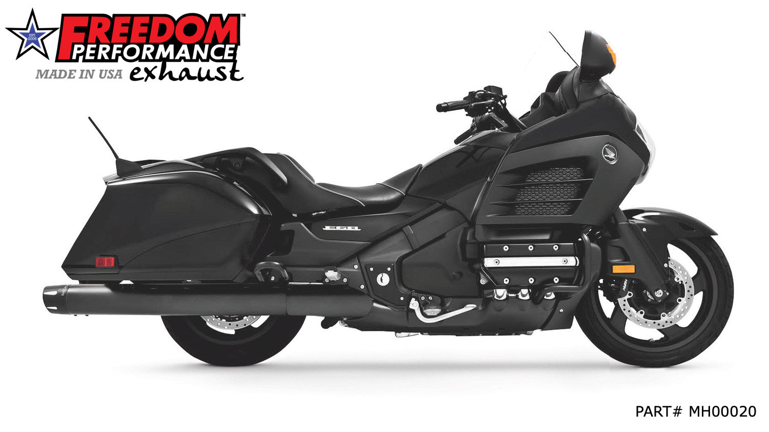 HONDA GL 1800 GOLDWING/F6 4" SLIP-ONS 2012 TO 2016