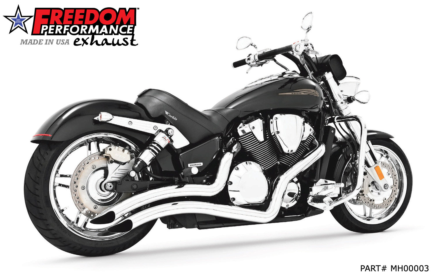 HONDA VTX1800 SCALLOP CUT SHARP CURVE RADIUS 2003 TO 2009
