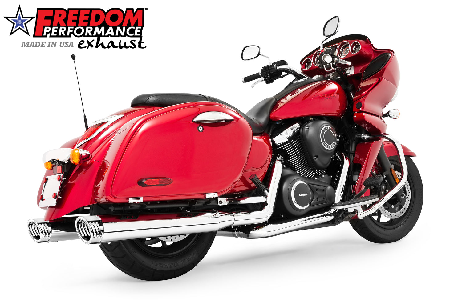 KAWASAKI VAQUERO 1700/NOMAD/VOYAGER 4" COMPLETE TRUE-DUAL SYSTEM