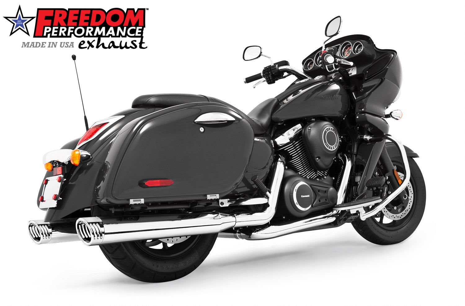 KAWASAKI VAQUERO 1700/NOMAD/VOYAGER 4" COMPLETE TRUE-DUAL SYSTEM