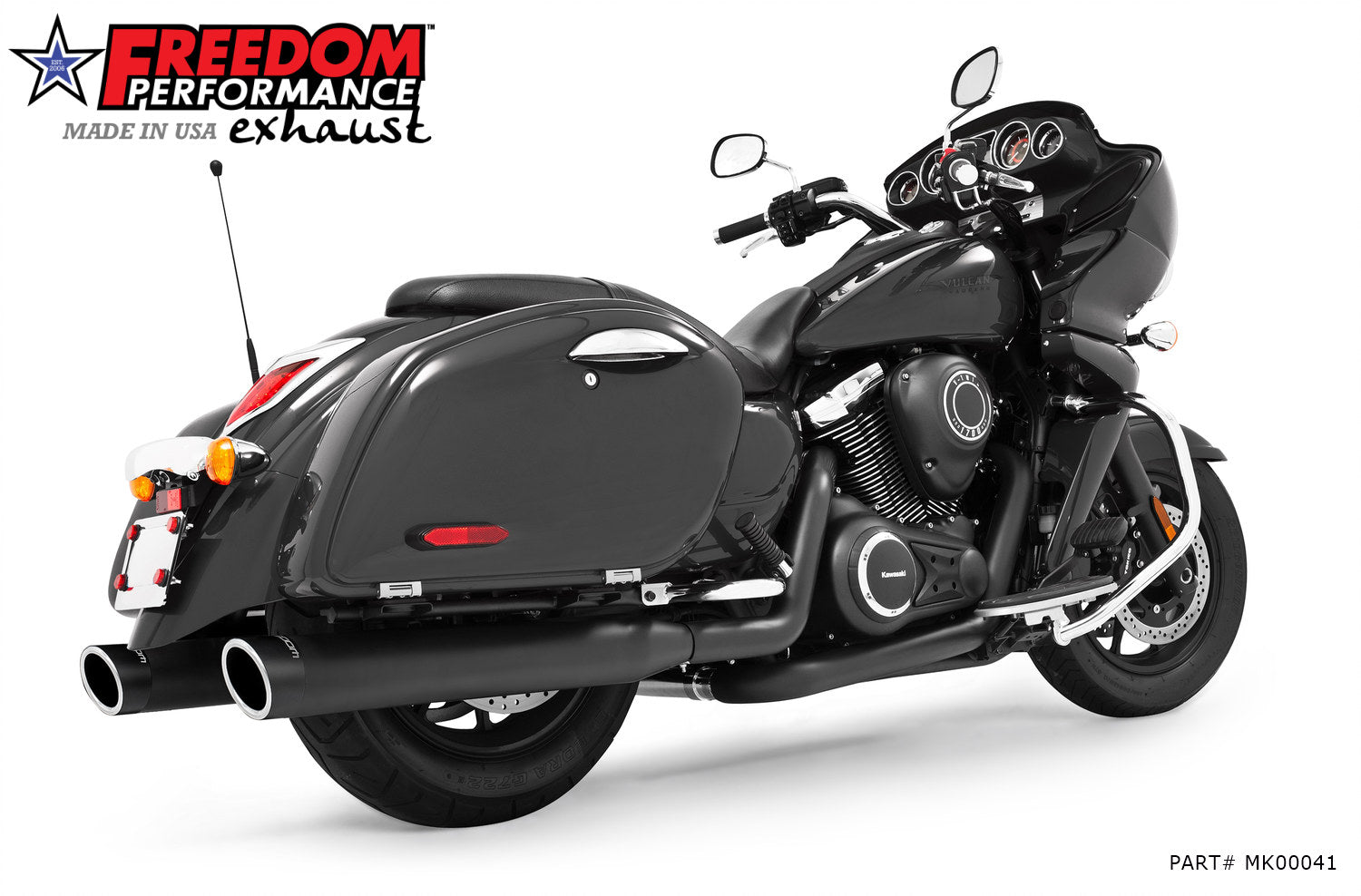 KAWASAKI VAQUERO 1700/NOMAD/VOYAGER 4" COMPLETE TRUE-DUAL SYSTEM
