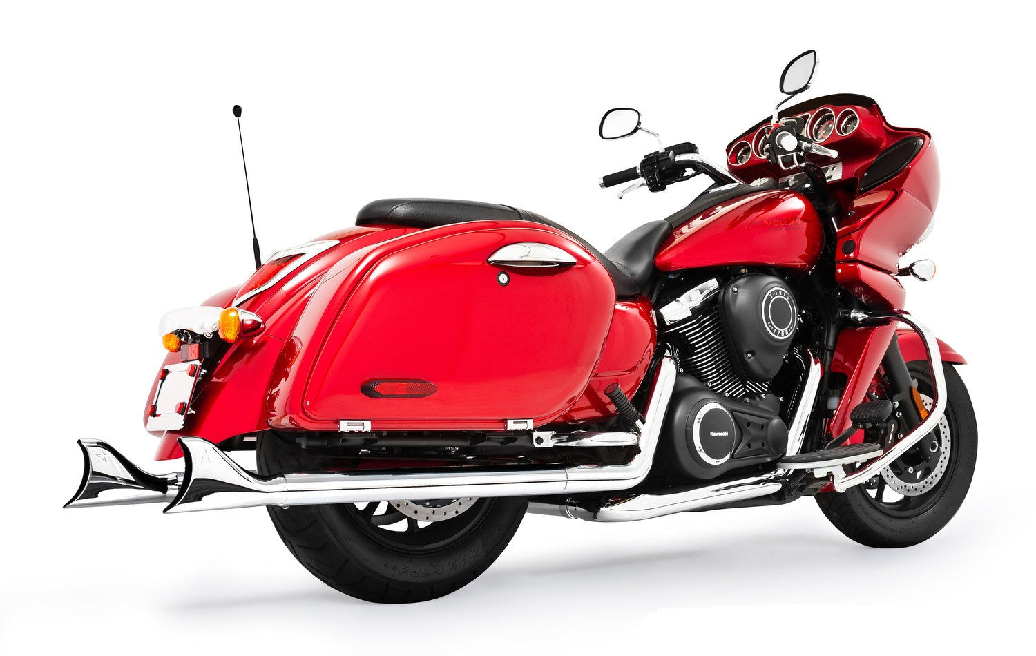 KAWASAKI VAQUERO SHARKTAILS COMPLETE TRUE-DUAL FULL SYSTEM 1999-2014
