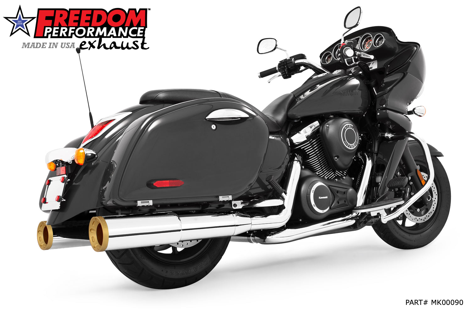 KAWASAKI VAQUERO 1700/NOMAD/VOYAGER 2-STEP 4.5" SLIP-ONS