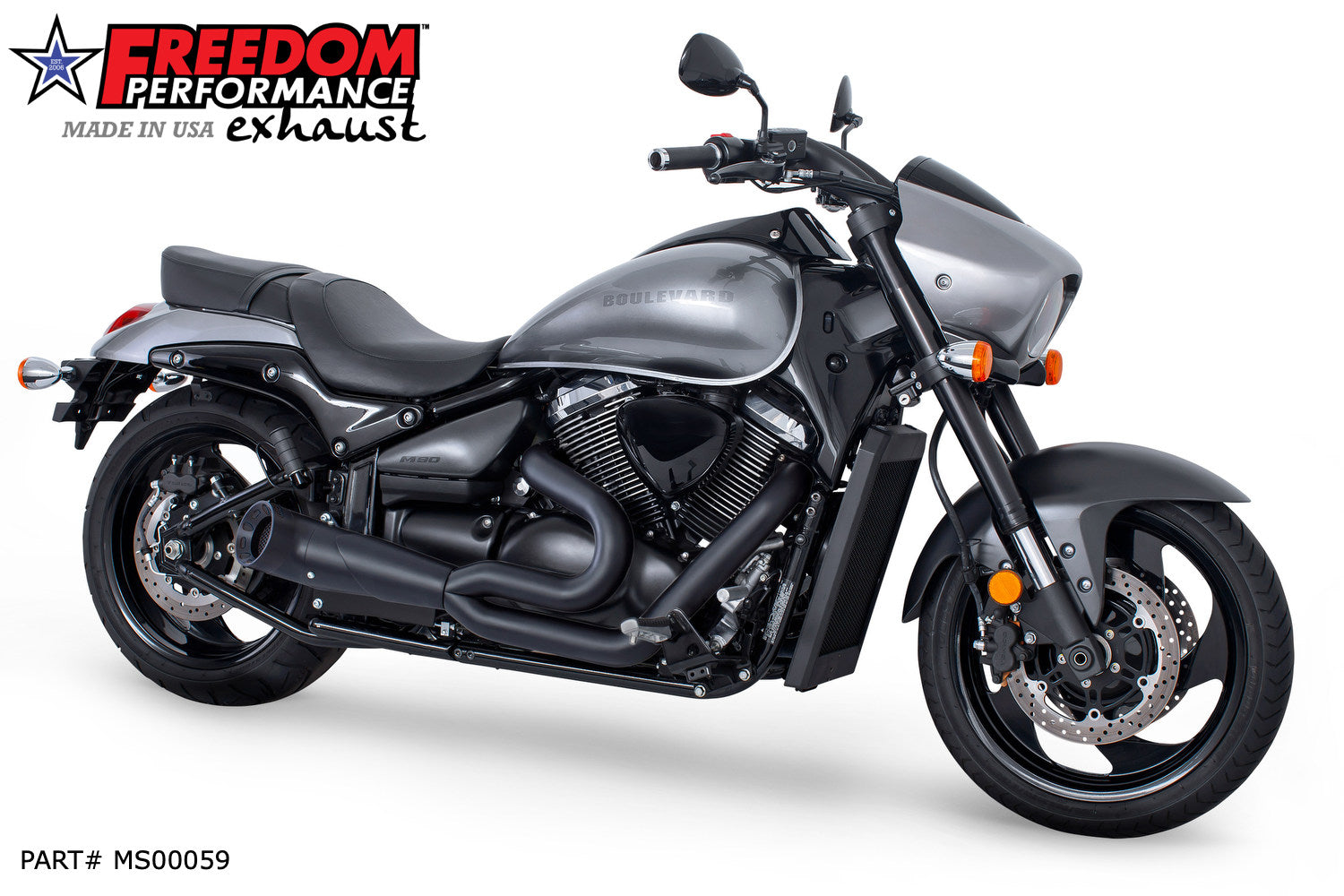 SUZUKI BOULEVARD M90 2-INTO-1 TURNOUT/SIDEDUMP FULL SYSTEM 2015-Present