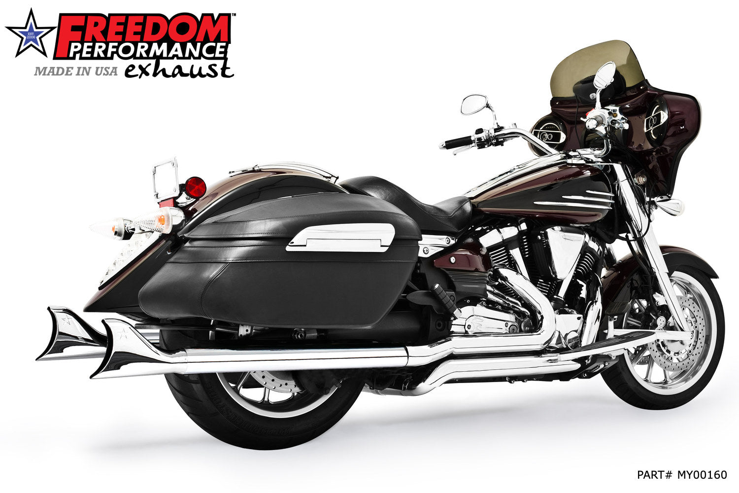 YAMAHA ROADLINER/ STRATOLINER/ RAIDER SHARKTAIL TRUE-DUAL COMPLETE SYSTEM (
