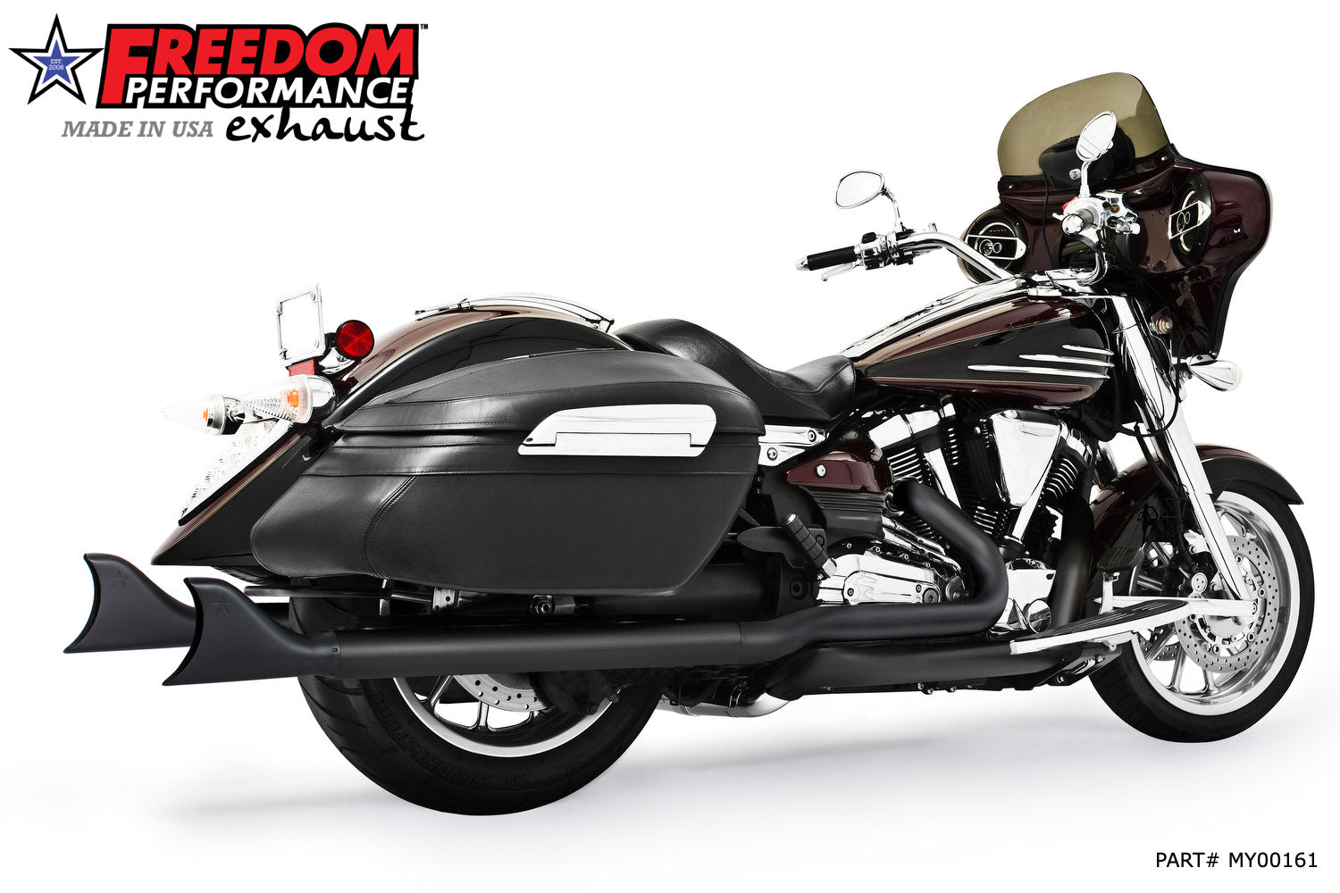 YAMAHA ROADLINER/ STRATOLINER/ RAIDER SHARKTAIL TRUE-DUAL COMPLETE SYSTEM (
