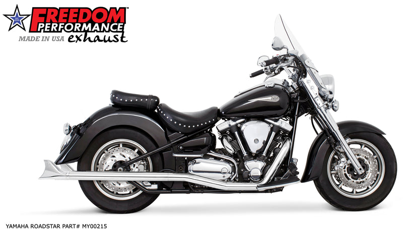 YAMAHA ROADSTAR SHARKTAIL COMPLETE TRUE-DUAL FULL SYSTEM - 1999 to 2014 (SPECIAL ORDER)