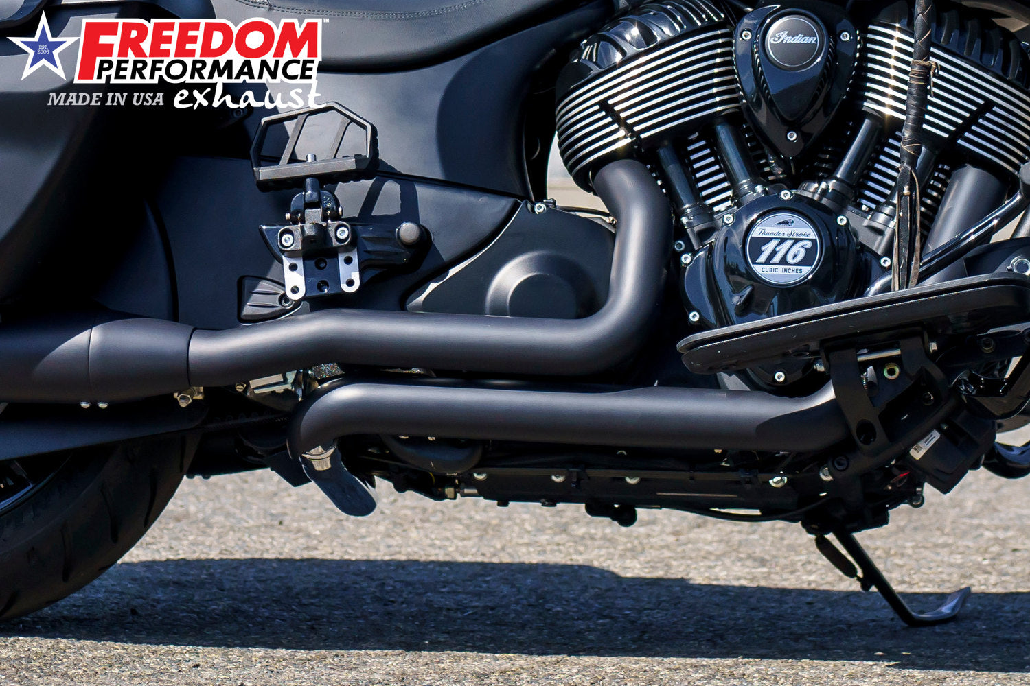 INDIAN CHIEFTAIN / ROADMASTER / SPRINGFIELD / VINTAGE / CLASSIC TRUE-DUAL TUCK-N-UNDER  "HEADERS ONLY" (SPECIAL ORDER)