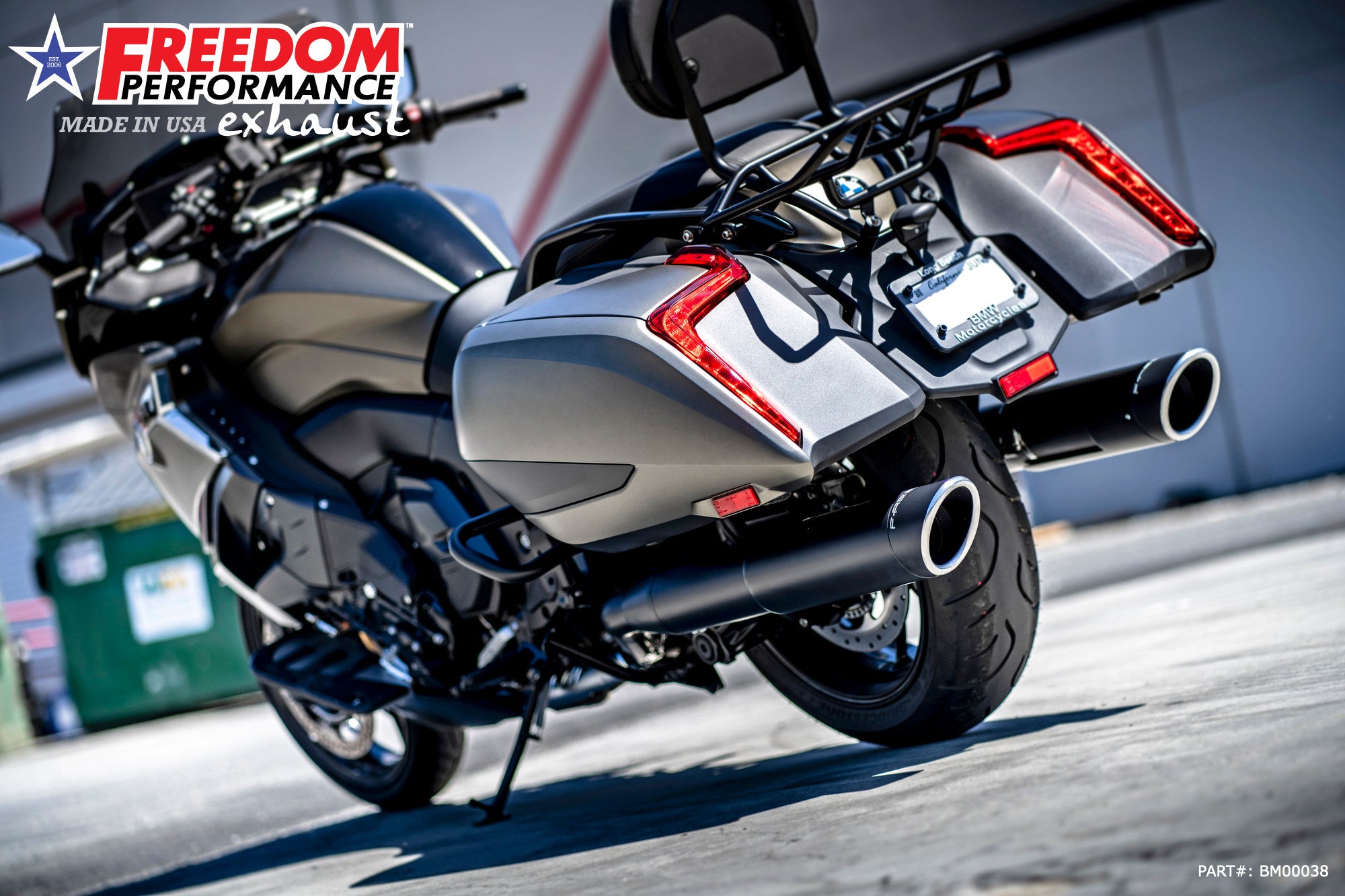 BMW K 1600 B GRAND AMERICA 2-STEP 4.5" FREEDOM SLIP-ONS 2017-PRESENT BUNDLE