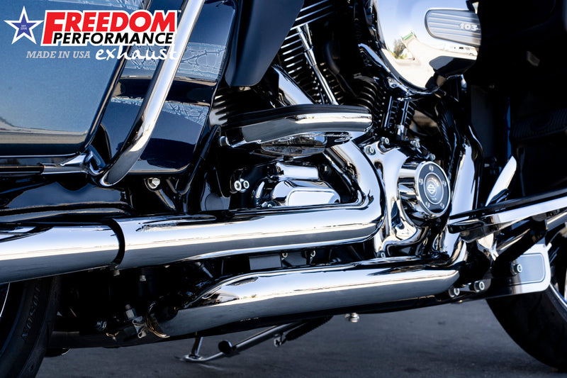 HARLEY TOURING RIGHT SIDE TUCK & UNDER TRUE-DUAL HEADERS