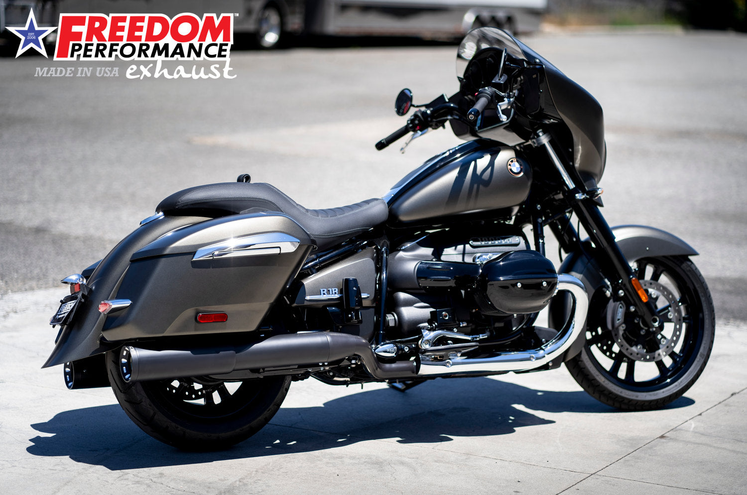 BMW R 18 BAGGER B/TRANSCONTINENTAL/ROCTANE 2-STEP 4.5" EXTENDED SLIP-ONS ONLY!