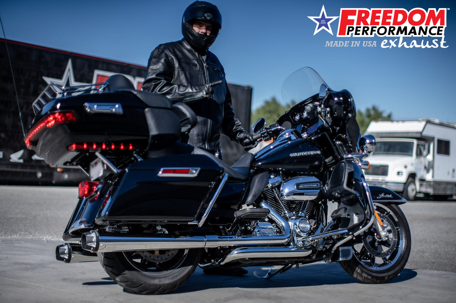 HARLEY TOURING RIGHT SIDE TUCK & UNDER TRUE-DUAL HEADERS Fits '95-Present