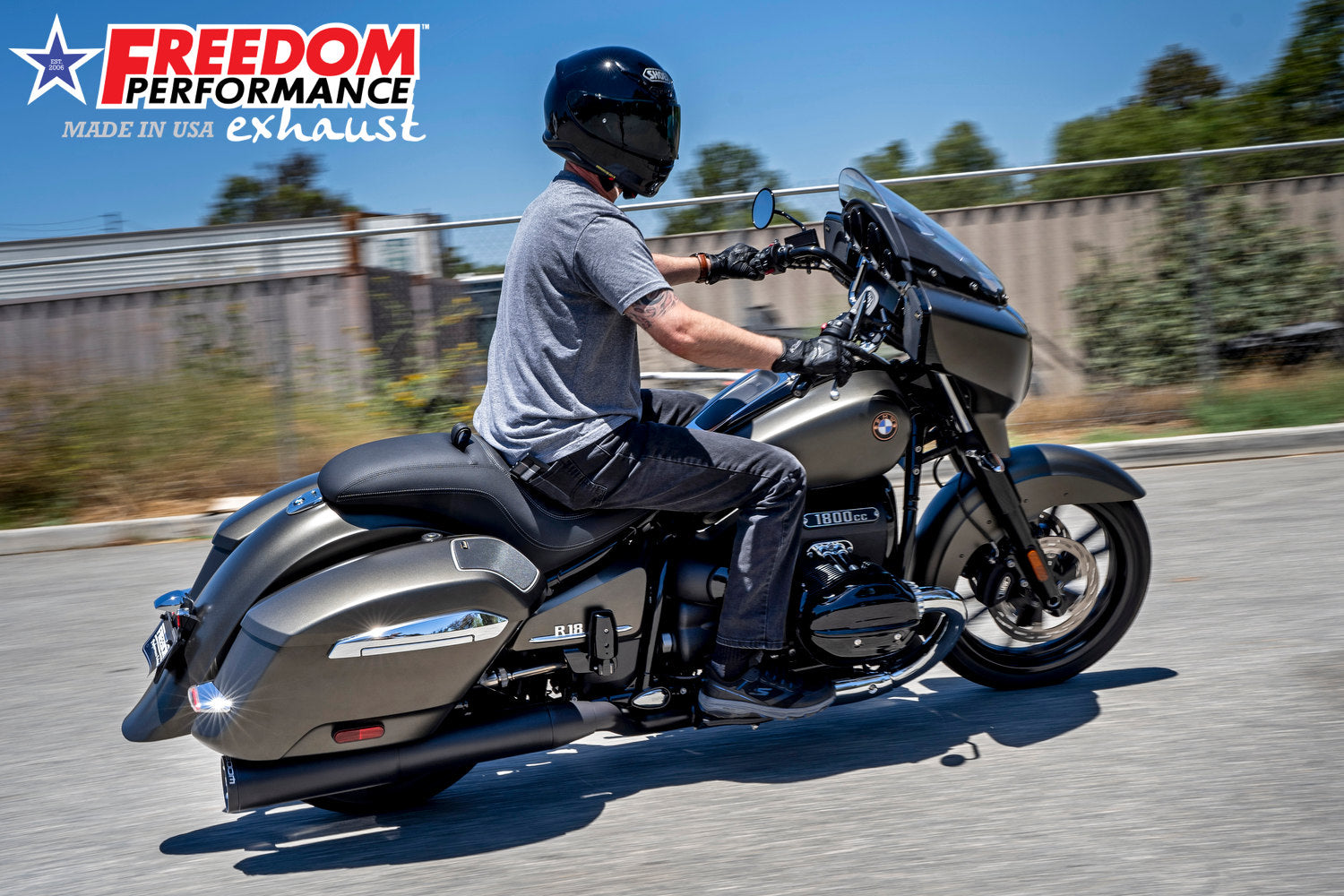 BMW R 18 BAGGER B/TRANSCONTINENTAL/ROCTANE 2-STEP 4.5" EXTENDED SLIP-ONS ONLY!