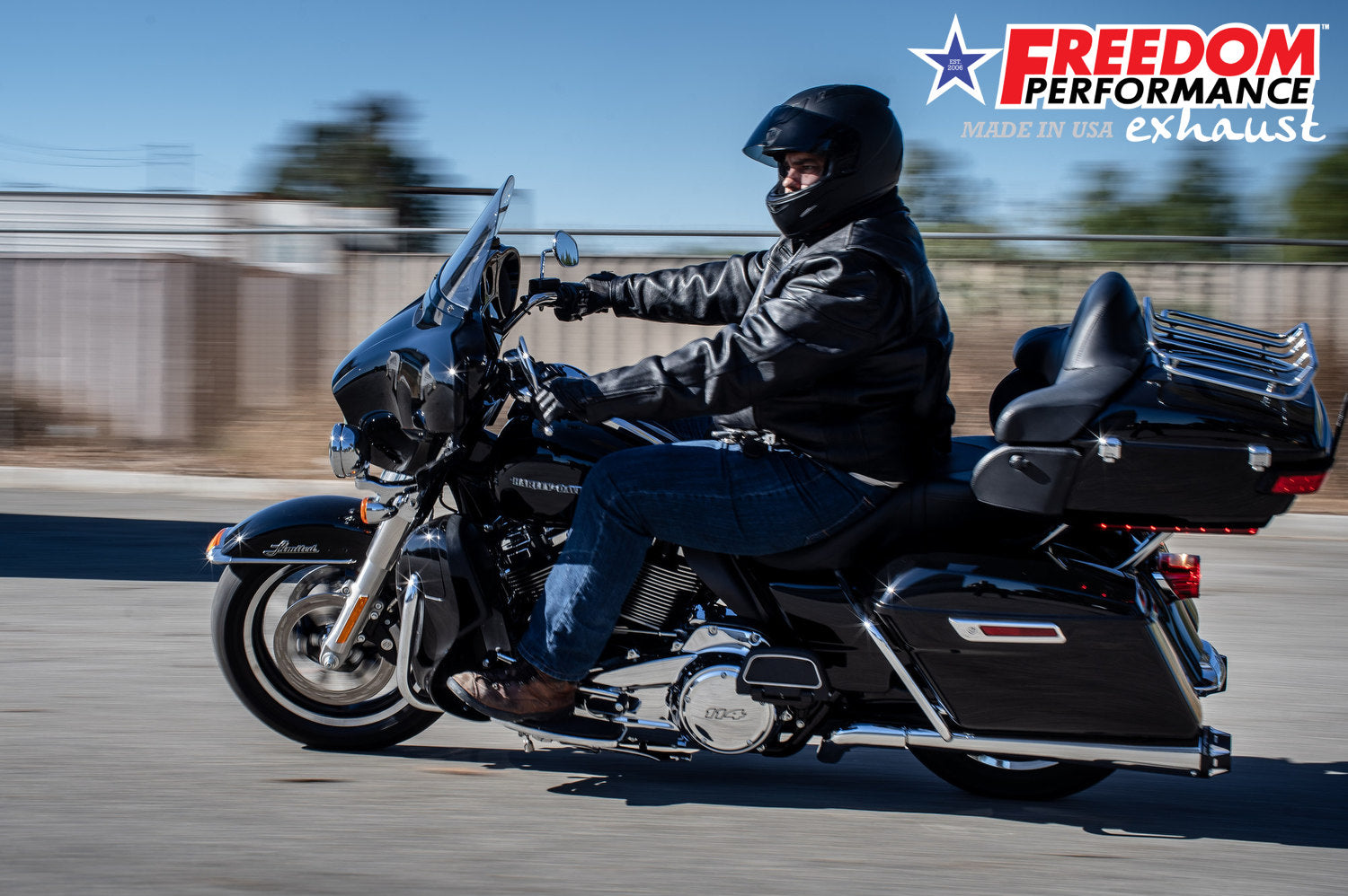 HARLEY TOURING RIGHT SIDE TUCK & UNDER TRUE-DUAL HEADERS Fits '95-Present