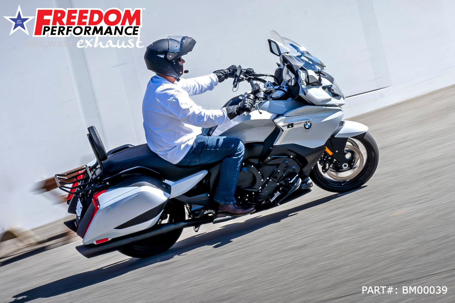 BMW K 1600 B GRAND AMERICA 2-STEP 4.5" FREEDOM SLIP-ONS 2017-PRESENT BUNDLE
