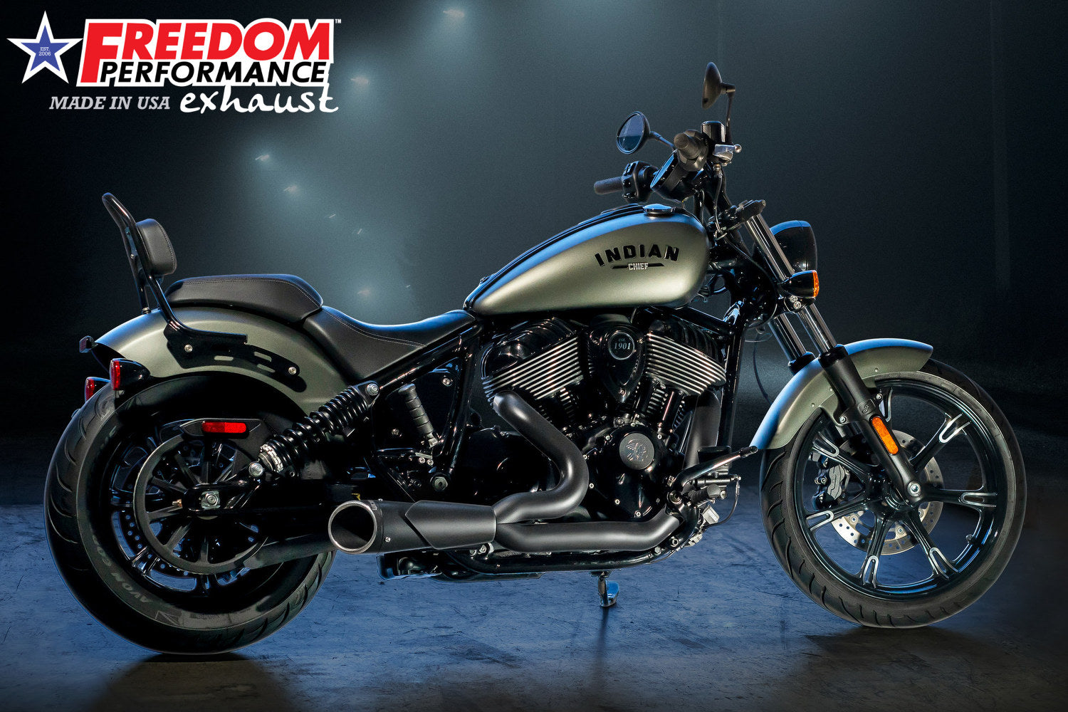 INDIAN CHIEF/SPORT/BOBBER/SUPER/LIMITED 4.5" 2-INTO-1 SHORTY 2021-PRESENT Bundle