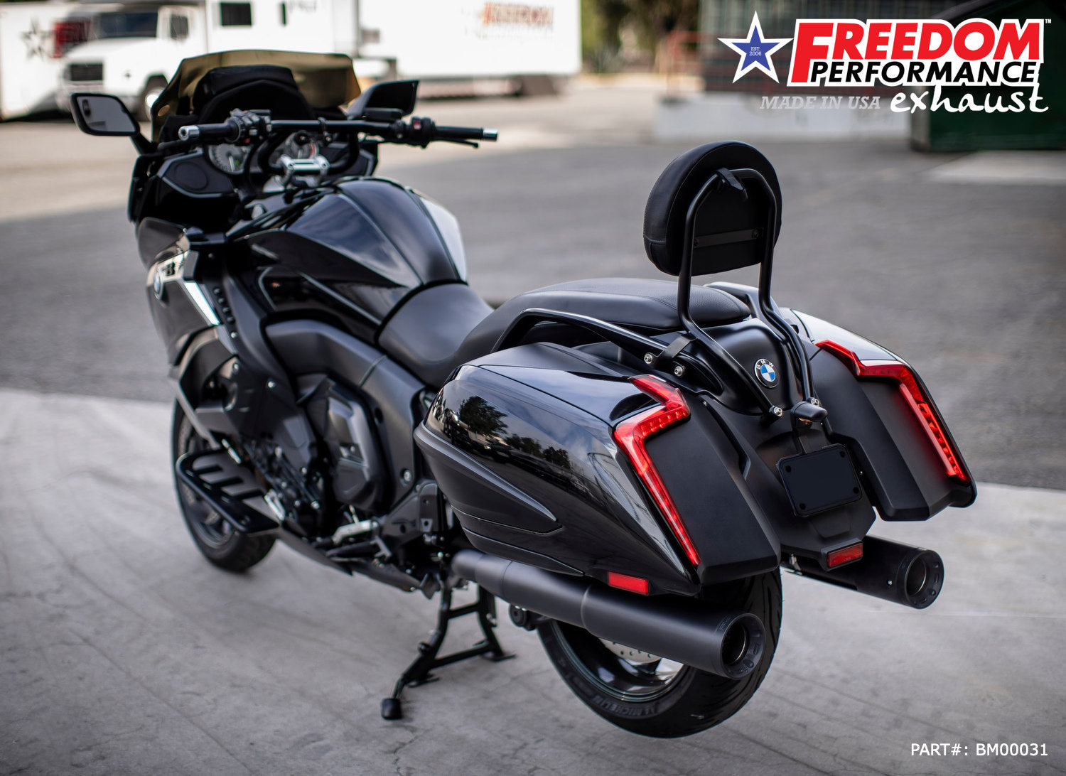 BMW K 1600 B GRAND AMERICA 2-STEP 4.5" FREEDOM SLIP-ONS 2017-PRESENT BUNDLE