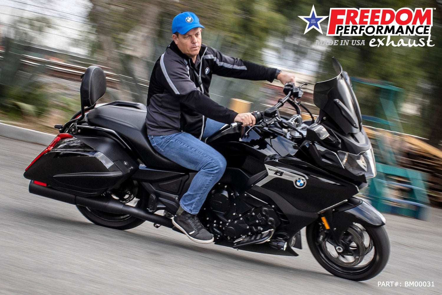 BMW K 1600 B GRAND AMERICA 2-STEP 4.5" FREEDOM SLIP-ONS 2017-PRESENT BUNDLE