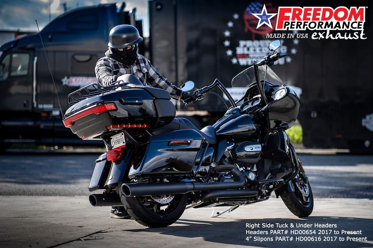 HARLEY TOURING LIBERTY & EAGLE 4" SLIP-ONS Bundle