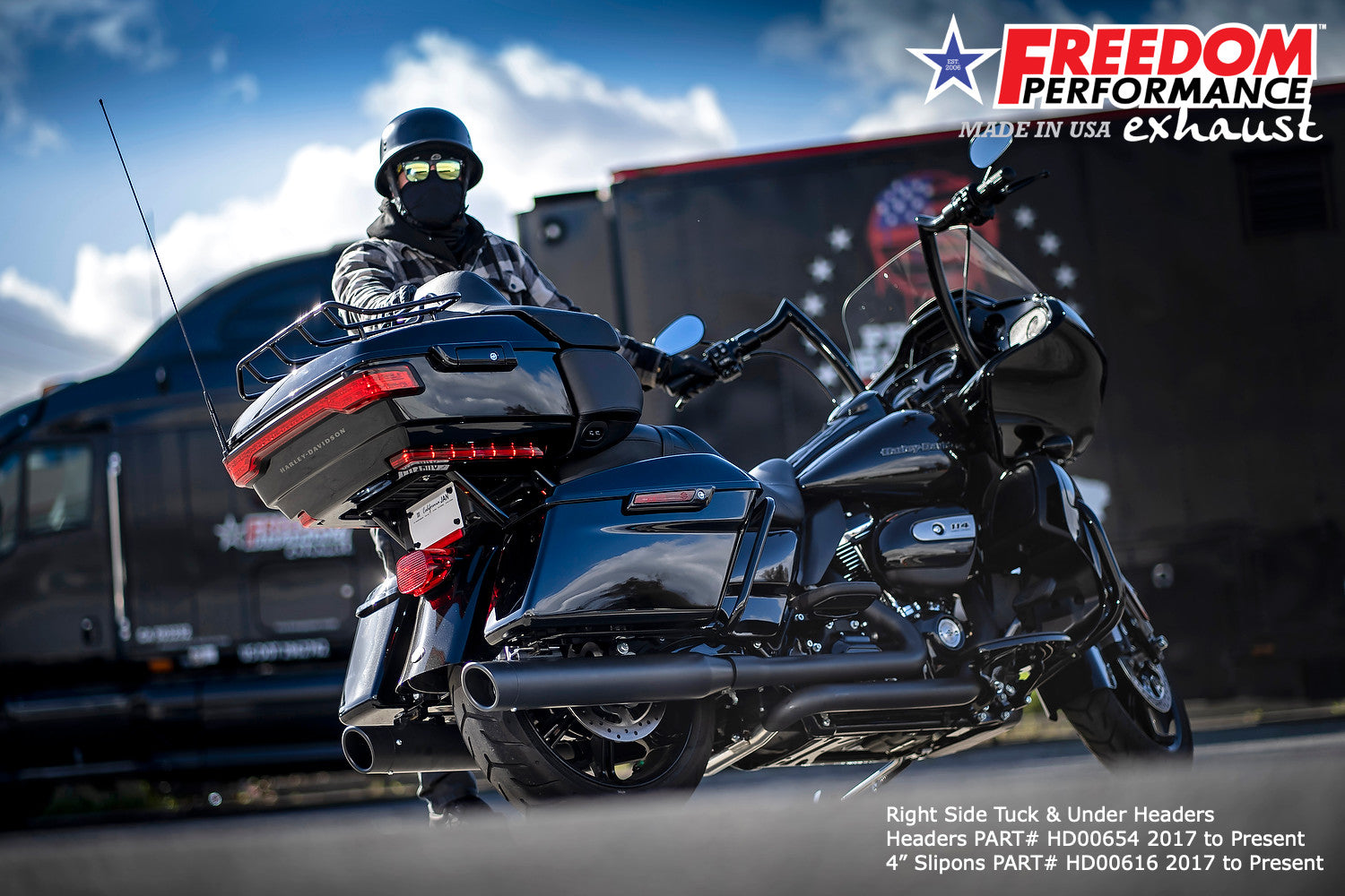 HARLEY TOURING LIBERTY & EAGLE 4" SLIP-ONS Bundle