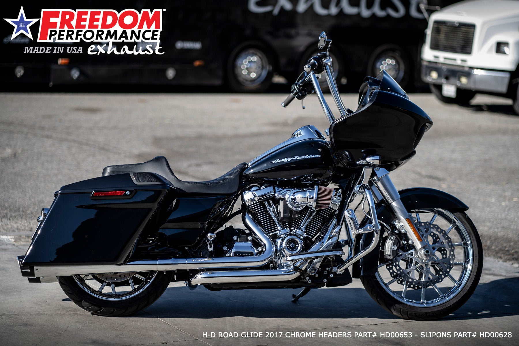 HARLEY TOURING RIGHT SIDE TUCK & UNDER TRUE-DUAL HEADERS Fits '95-Present