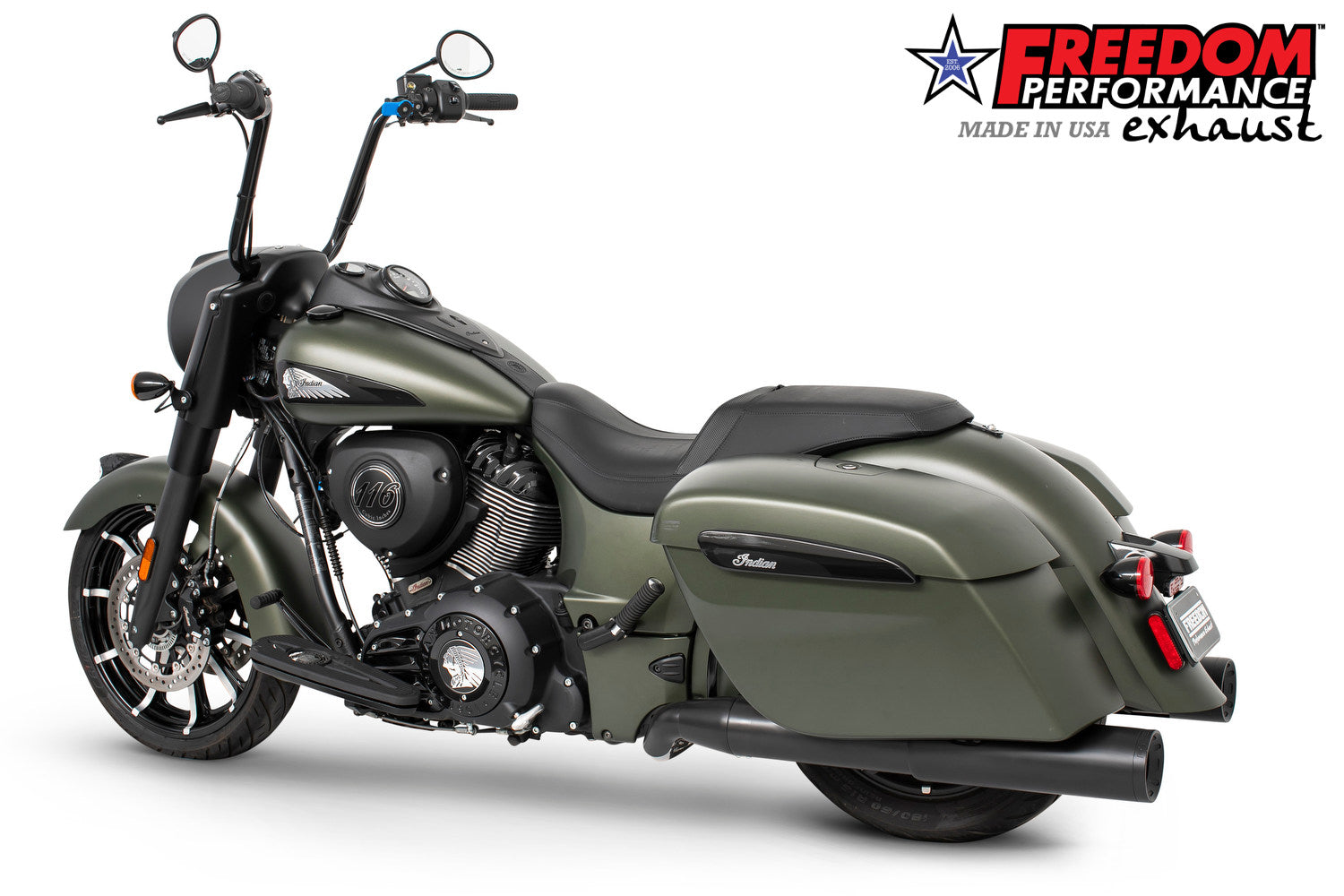 INDIAN CHIEFTAIN / ROADMASTER / SPRINGFIELD / VINTAGE / CLASSIC TRUE-DUAL TUCK-N-UNDER  "HEADERS ONLY" (SPECIAL ORDER)