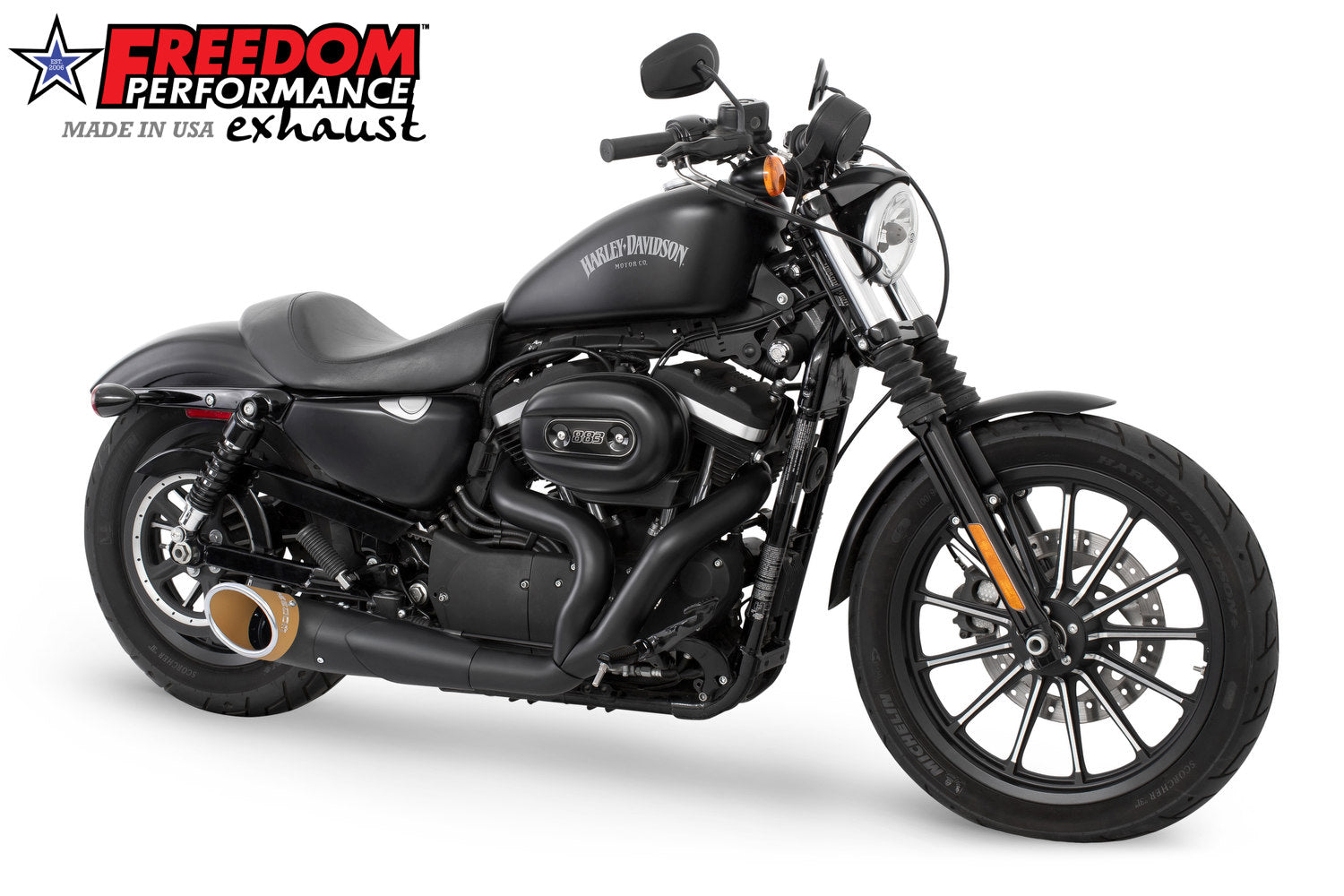 HARLEY SPORTSTER 2-INTO-1 TURNOUT/SIDEDUMP 2004-2022 Bundle (SPECIAL ORDER)