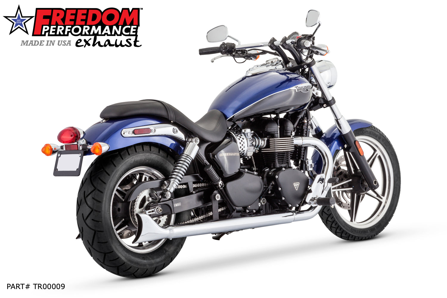 TRIUMPH AMERICA & SPEEDMASTER 2013-PRESENT W/ SHARKTAIL 2.5" SLIP-ONS