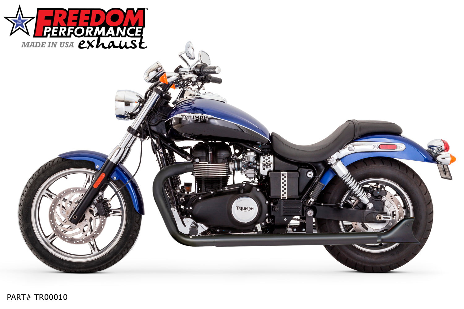 TRIUMPH AMERICA & SPEEDMASTER 2013-PRESENT W/ SHARKTAIL 2.5" SLIP-ONS