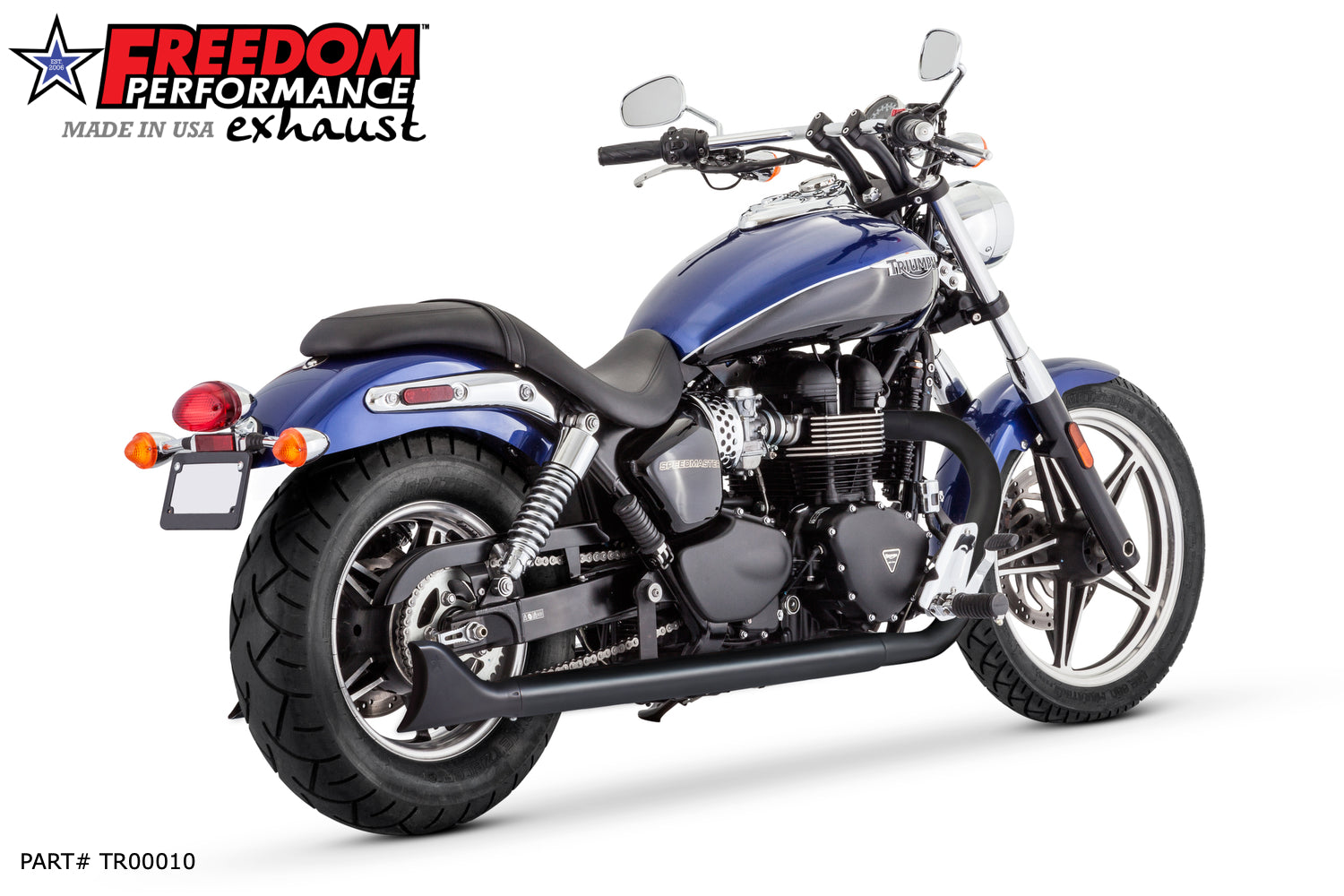 TRIUMPH AMERICA & SPEEDMASTER 2013-PRESENT W/ SHARKTAIL 2.5" SLIP-ONS