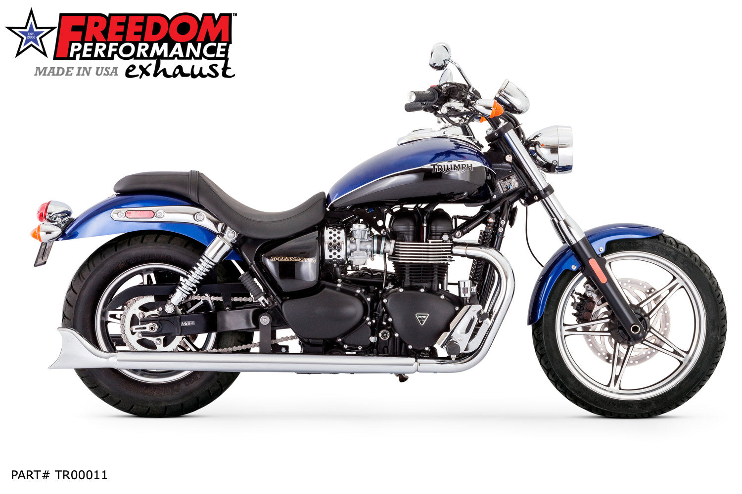 TRIUMPH AMERICA & SPEEDMASTER 2013-PRESENT W/ SHARKTAIL 2.5" SLIP-ONS