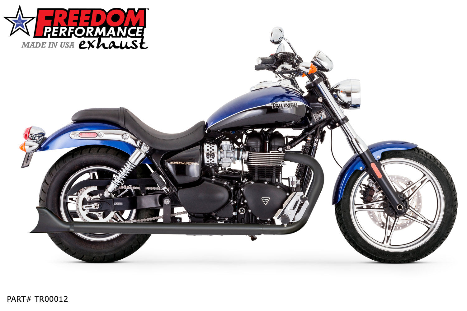TRIUMPH AMERICA & SPEEDMASTER 2013-PRESENT W/ SHARKTAIL 2.5" SLIP-ONS