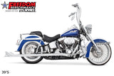 HARLEY SOFTAIL 2.5" CLASSIC SHARKTAIL TRUE-DUALS FULL SYSTEM 1986-2017 (SPECIAL ORDER)
