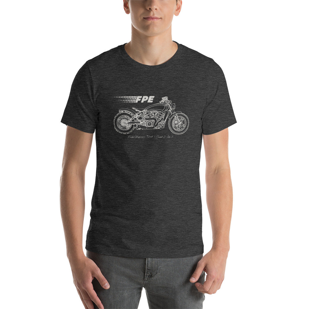 Classic Honda Goldwing Motorcycle Heather Performance Tee Classic Honda Goldwing Motorcycle Heather Performance Tee